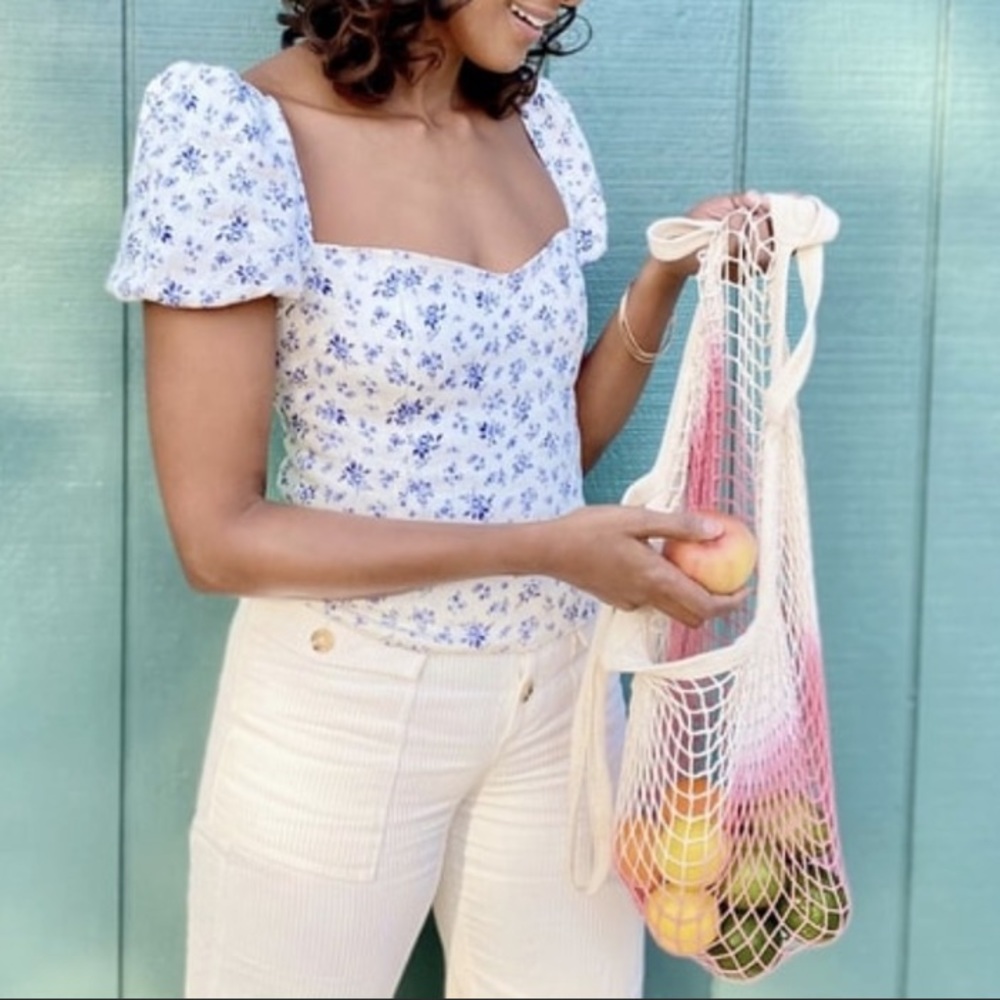 🖤2 for$10🖤
🆕 Dip-Dyed Market Net Tote by Camp Collection - Picture 2 of 6